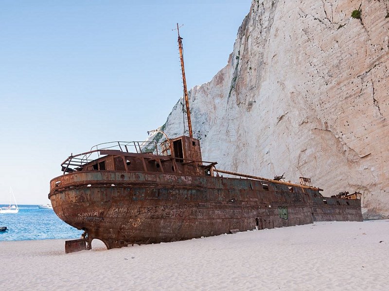 La plage de Navagio (Baie du naufrage)