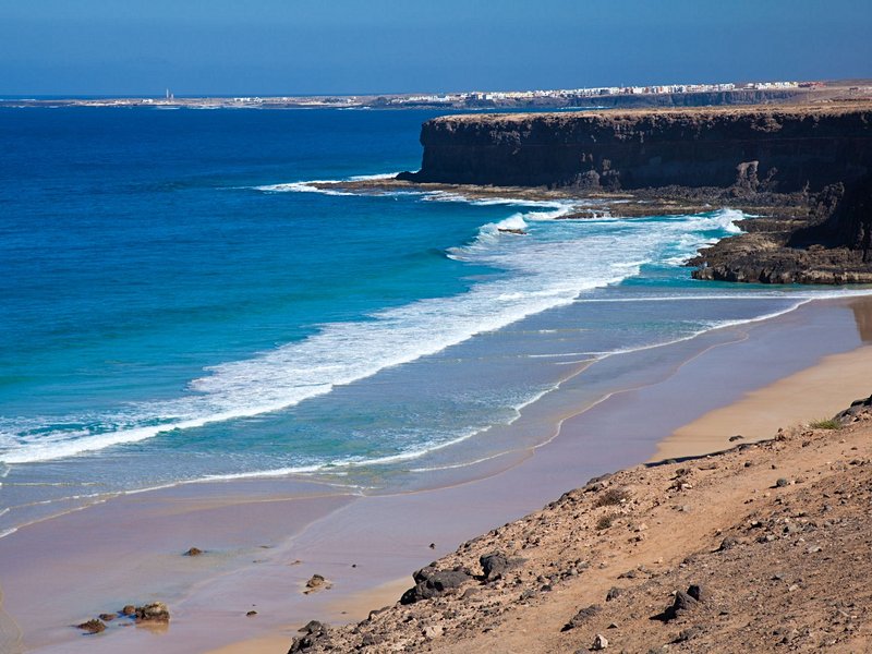 La piste des falaises de El Cotillo