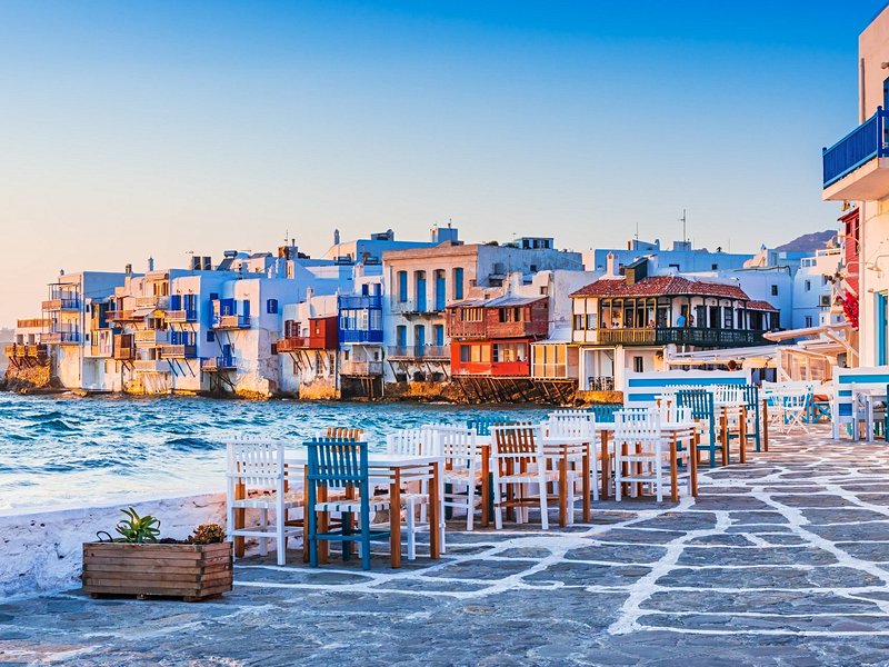 Le village de Chora et le quartier de la petite Venise