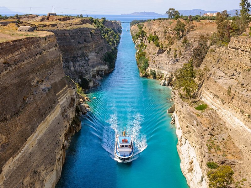 Le canal de Corinthe