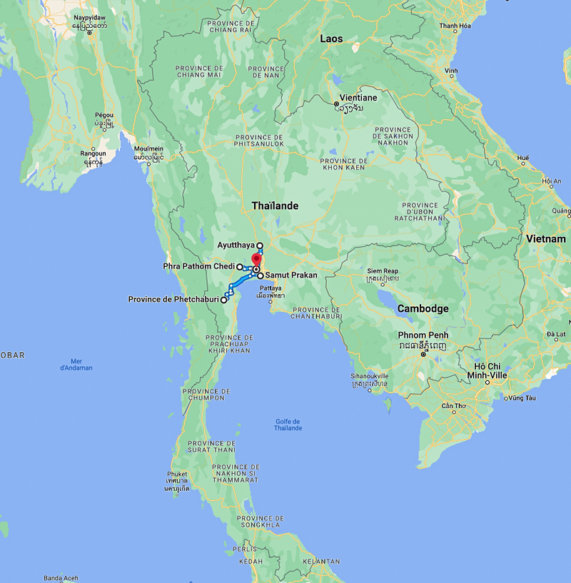 itineraire Thailande 7 jours