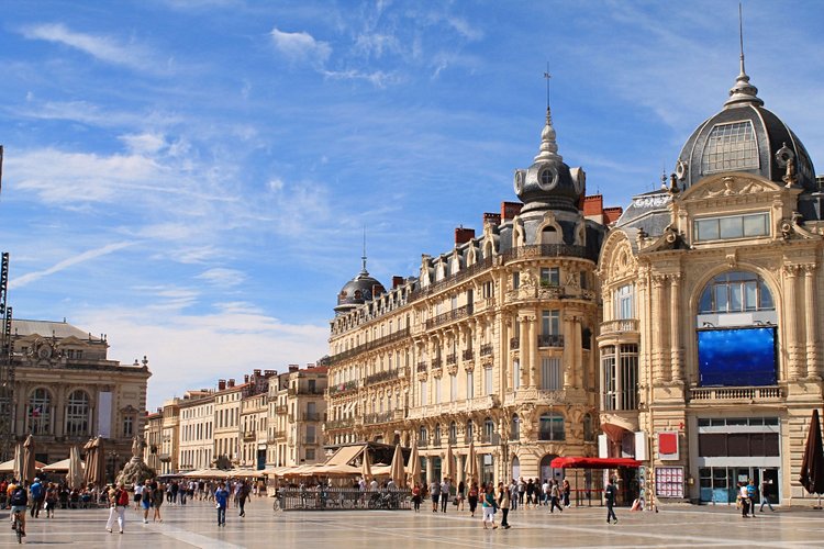 Montpellier : autour de la place de la Comédie