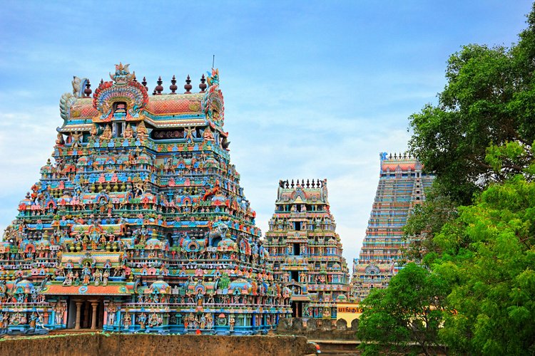 Le temple de Meenakshi à Madurai