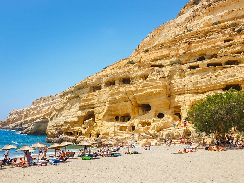 Plage de Matala