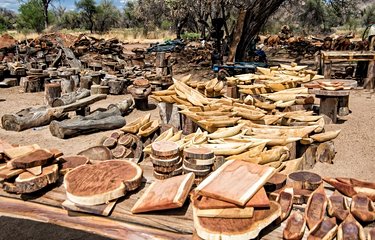 Artisanat en bois namibien