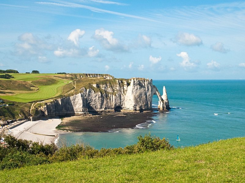 La plage d’Étretat