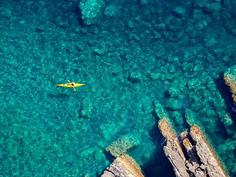 Faire du kayak de mer