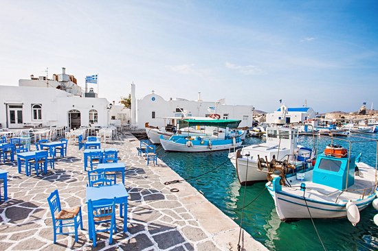 Les villages de pêcheurs de Naoussa, Piso Livadi, Aliki et Ambelas