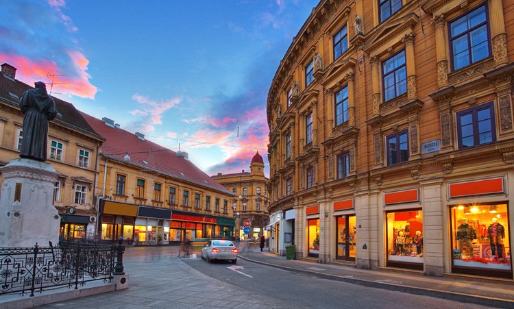 La place Ban-Jelačić et la rue Ilica 3