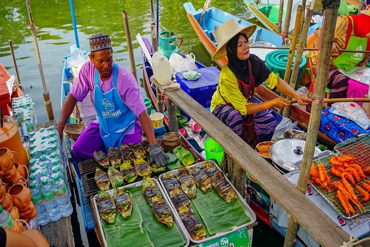 Le marché flottant de Hat Yai