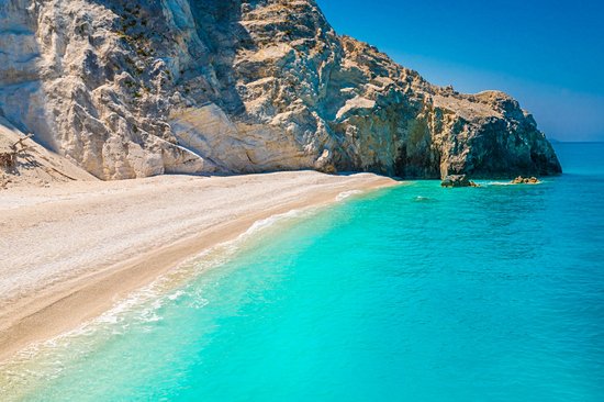 La plage d’Egremni (Leucade)
