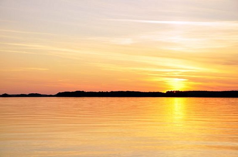 Et le soleil de minuit en été