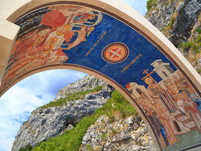 Le monastère d'Ostrog