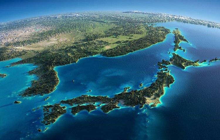 Le Japon, vue du ciel