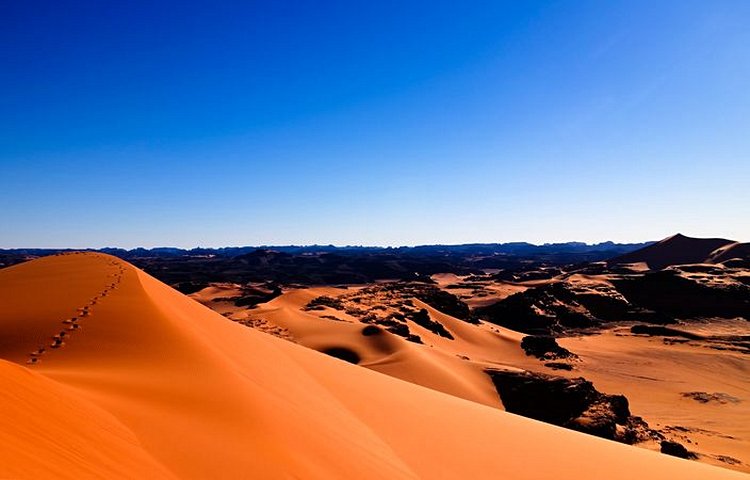 Les dunes du parc national du Tassili