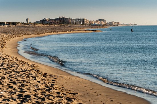 La plage du Mar Estang à Canet-en-Roussillon
