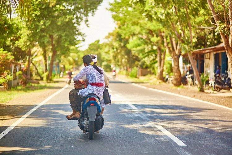 Les balades en scooter