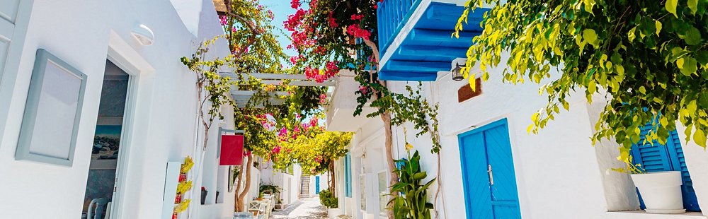 Les villages de pêcheurs de Naoussa, Piso Livadi, Aliki et Ambelas
