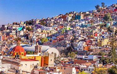 Les maisons colorées de Guanajuato