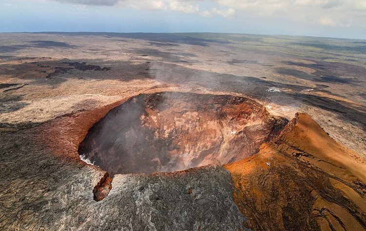 La longue descente du Mauna Loa