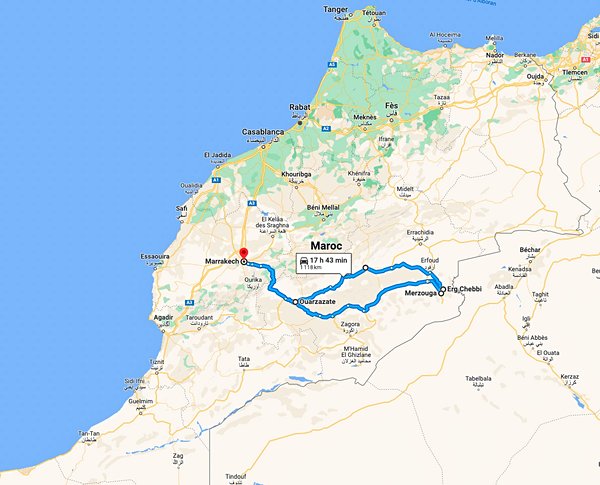itineraire Maroc 8 Jours