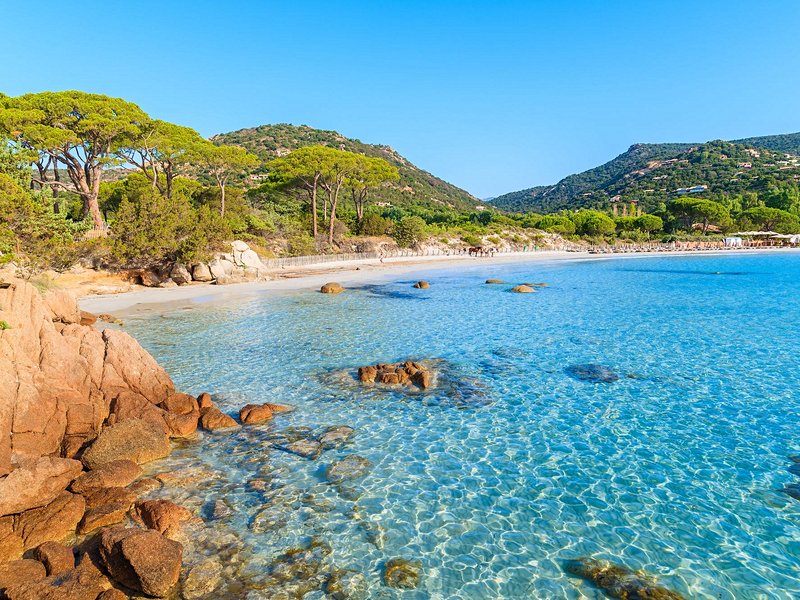 La plage de Palombaggia, Porto Vecchio