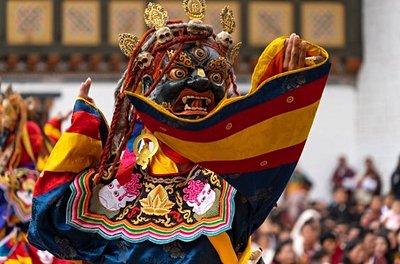 Tsechu festival Thimphu Dzong