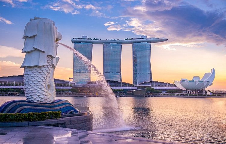 Le Merlion, l'emblème de Singapour