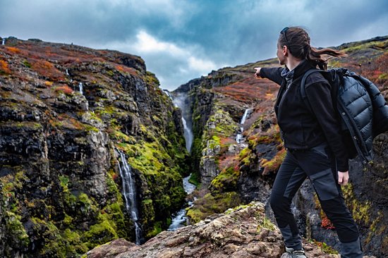 Le sentier de la cascade de Glymur