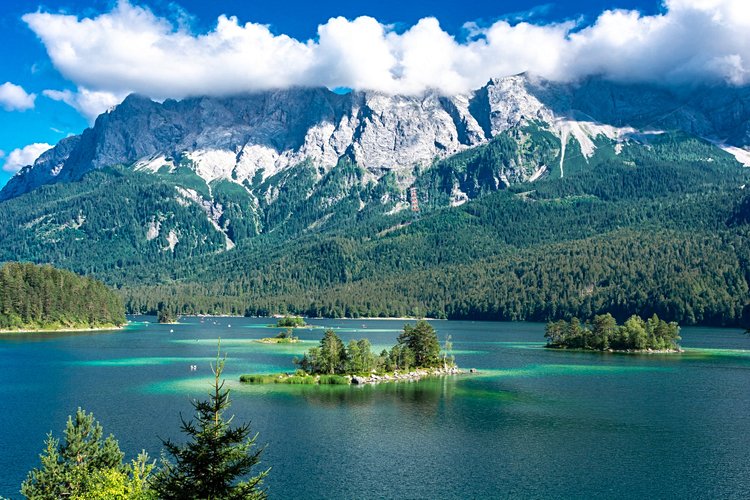 La rando bleu turquoise : l’Eibsee