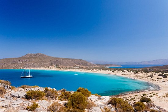 La plage de Simos (Grèce continentale)