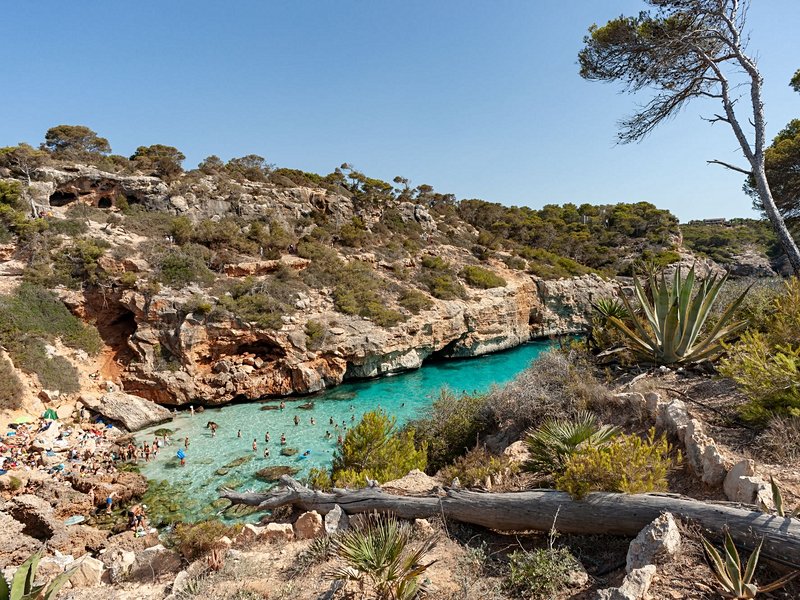 La plage de Caló des Moro
