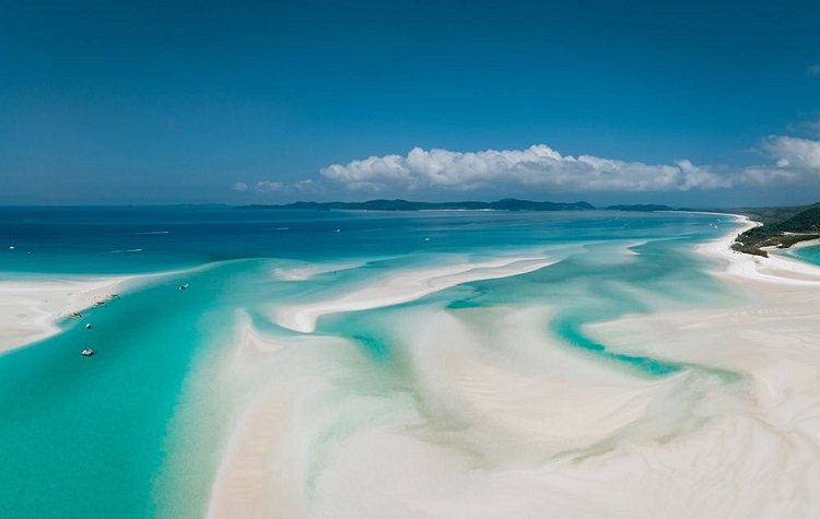 Whitehaven beach, île Whitsunday, Australie