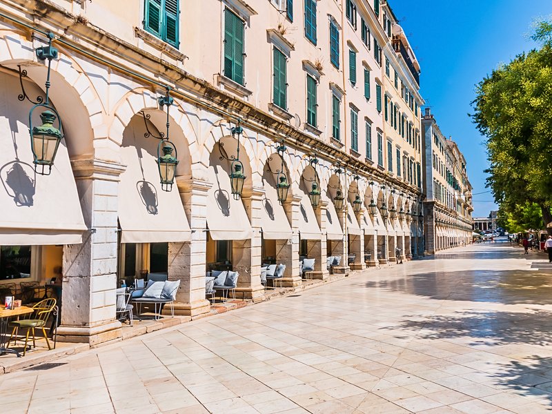 Le centre ville historique de Corfou