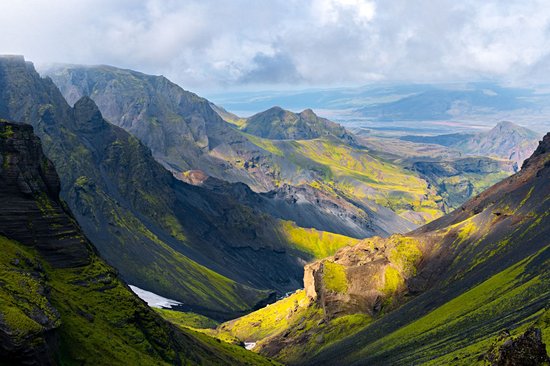 Le Fimmvörðuháls Trail : de Skógar à Þórsmörk