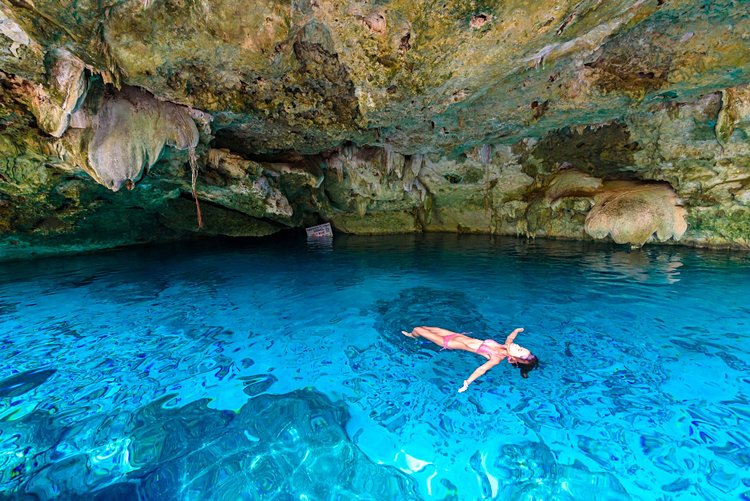 Se baigner dans un cenote du Yucatán 2