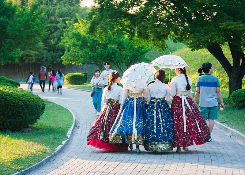 Séance photo professionnelle en Hanbok