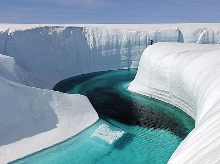 Grand canyon de glace