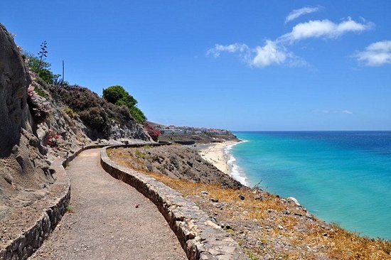 La piste des falaises de El Cotillo
