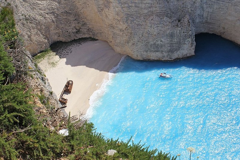 plage La plage de Navagio (Baie du naufrage) 