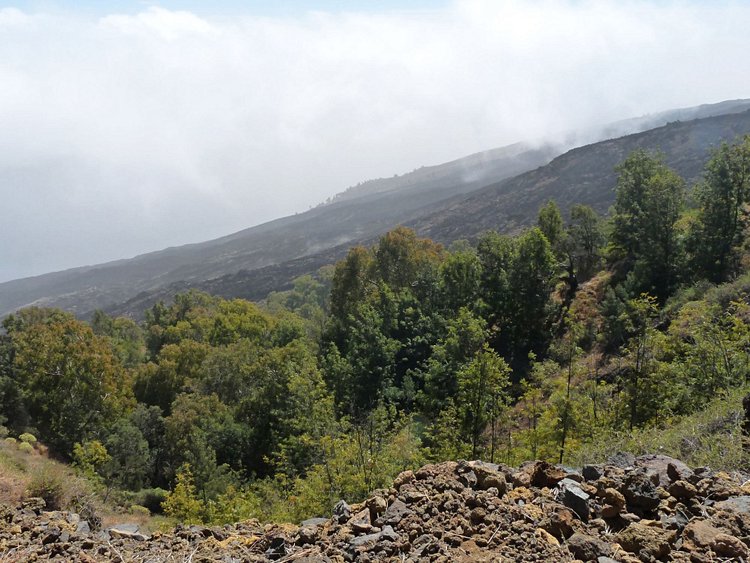 Dévalez de la caldeira au village de Mosteiros