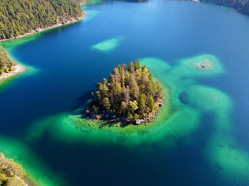 La rando bleu turquoise : l’Eibsee