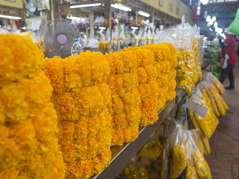 Marché aux fleurs Pak Klong Talat