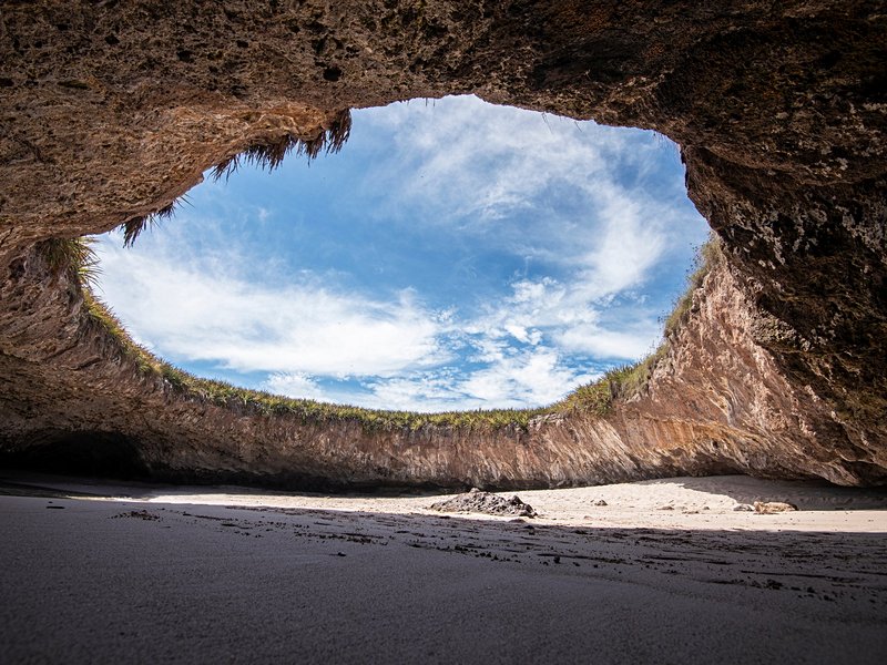 Plage cachée de l'île Marieta