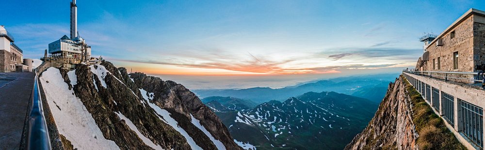 Bagnères et le pic du Midi de Bigorre