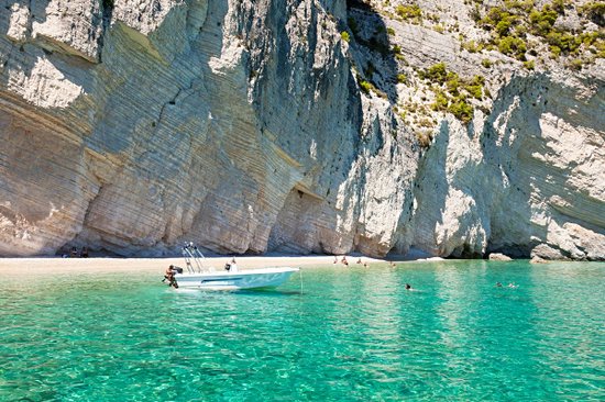Les grottes bleues et les falaises de Keri
