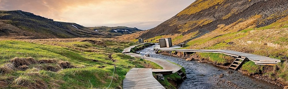Randonnée de la rivière thermale de Reykjadalur