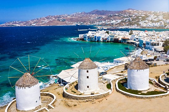 Le village de Chora et le quartier de la petite Venise