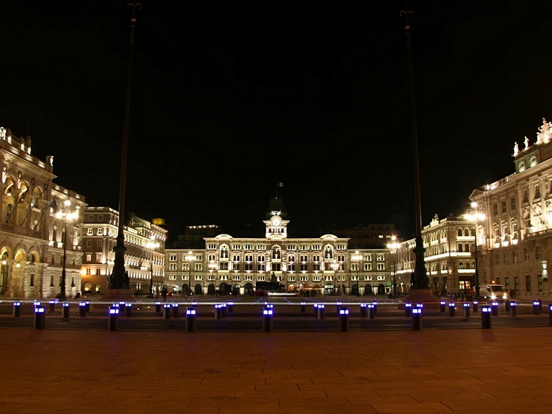 La piazza Unità d'Italia