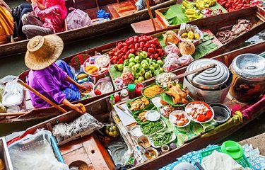 Marché flottant de Bangkok